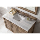 James Martin Bristol 48" Single Vanity Whitewashed Walnut with 3 cm Arctic Fall Solid Surface Top 157-V48-WW-3AF