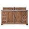 James Martin Providence 60" Single Vanity Cabinet Driftwood with 3 cm Eternal Serena Quartz Top 238-105-5311-3ESR