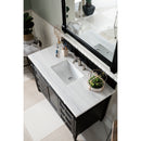 James Martin Brittany 48" Black Onyx Single Vanity with 3 cm Arctic Fall Solid Surface Top 650-V48-BKO-3AF