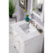 James Martin Brittany 30" Single Vanity Bright White with 3 cm Classic White Quartz Top 650-V30-BW-3CLW