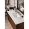 James Martin Metropolitan 48" Single Vanity American Walnut with 3 cm Eternal Jasmine Pearl Quartz Top 850-V48-AWT-3EJP