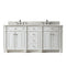 James Martin Bristol 72" Double Vanity Bright White with 3 cm Eternal Jasmine Pearl Quartz Top 157-V72-BW-3EJP