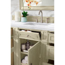 James Martin Bristol 60" Single Vanity Vintage Vanilla with 3 cm Arctic Fall Solid Surface Top 157-V60S-VV-3AF