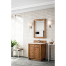 James Martin Bristol 30" Single Vanity Saddle Brown with 3 cm Eternal Marfil Quartz Top 157-V30-SBR-3EMR