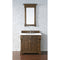 James Martin Brookfield 36" Country Oak Single Vanity with 3 cm Arctic Fall Solid Surface Top 147-114-5576-3AF