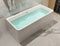 ALFI 59" White Rectangular Acrylic Free Standing Soaking Bathtub AB8858