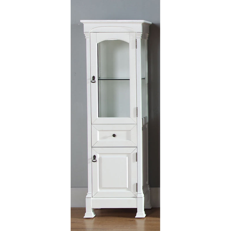 James Martin Brookfield 20" Linen Cabinet Bright White 147-L20-BW