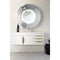 James Martin Mercer Island 48" Single Vanity Glossy White Radiant Gold with Glossy White Composite Top 389-V48-GW-G-GW