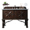 James Martin Balmoral 48" Antique Walnut Single Vanity with 3 cm Arctic Fall Solid Surface Top 150-V48-ANW-3AF