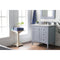 James Martin Palisades 36" Single Vanity Silver Gray with 3 cm Carrara Marble Top 527-V36-SL-3CAR