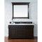 James Martin Brookfield 60" Burnished Mahogany Single Vanity with 3 cm Classic White Quartz Top 147-114-5361-3CLW