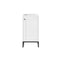 James Martin Chianti 16" Single Vanity Cabinet Glossy White Matte Black E303-V16-GW-MBK