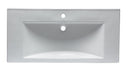 ALFI EAGO White Ceramic 40"x19" Rectangular Drop-In Sink BH002