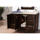 James Martin Portland 48" Single Vanity Burnished Mahogany with 3 cm Eternal Marfil Quartz Top 620-V48-BNM-3EMR