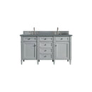 James Martin Brittany 60" Urban Gray Double Vanity with 3 cm Cala Blue Quartz Top 650-V60D-UGR-3CBL