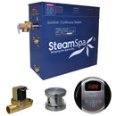 SteamSpa Oasis 4.5 KW QuickStart Acu-Steam Bath Generator Package with Built-in Auto Drain in Brushed Nickel