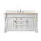 James Martin Brookfield 60" Bright White Single Vanity with 3 cm Eternal Marfil Quartz Top 147-V60S-BW-3EMR