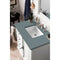 James Martin Providence 36" Single Vanity Cabinet Bright White with 3 cm Cala Blue Quartz Top 238-105-V36-BW-3CBL