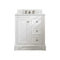 James Martin De Soto 30" Single Vanity Bright White with 3 cm Ethereal Noctis Quartz Top 825-V30-BW-3ENC