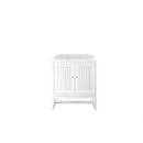 James Martin Athens 30" Single Vanity Cabinet Glossy White E645-V30-GW