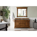 James Martin Brookfield 60" Country Oak Single Vanity with 3 cm Cala Blue Quartz Top 147-114-5371-3CBL