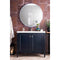 James Martin Britannia 39.5" Single Vanity Cabinet Navy Blue with White Glossy Resin Countertop E652-V39.5-NVB-WG