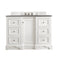 James Martin De Soto 48" Single Vanity Bright White with 3 cm Grey Expo Quartz Top 825-V48-BW-3GEX