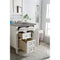 James Martin Brittany 30" Single Vanity Bright White with 3 cm Gray Expo Quartz Top 650-V30-BW-3GEX