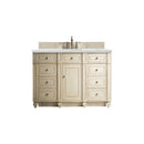 James Martin Bristol 60" Single Vanity Vintage Vanilla with 3 cm Ethereal Noctis Quartz Top 157-V60S-VV-3ENC