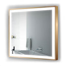 Krugg Soho 36" X 36" Gold LED Bathroom Mirror SOHO3636G