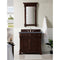 James Martin Brookfield 36" Burnished Mahogany Single Vanity with 3 cm Charcoal Soapstone Quartz Top 147-114-5566-3CSP