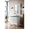 James Martin Athens 30" Single Vanity Cabinet Glossy White with 3 cm Cala Blue Top E645-V30-GW-3CBL