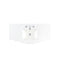 James Martin 46" Single Top 3 cm Silestone Classic White Quartz 050-S46R-CLW-SNK