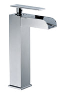 ALFI Brushed Nickel Single Hole Tall Waterfall Bathroom Faucet AB1597-BN