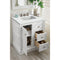 James Martin De Soto 30" Single Vanity Bright White with 3 cm Ethereal Noctis Quartz Top 825-V30-BW-3ENC