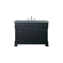 James Martin Brookfield 48" Antique Black Single Vanity with 3 cm Cala Blue Quartz Top 147-114-5236-3CBL