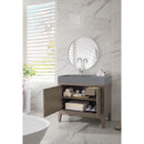 James Martin Linear 36" Single Vanity Whitewashed Walnut with Dusk Gray Glossy Composite Top 210-V36-WW-DGG