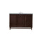 James Martin Portland 48" Single Vanity Burnished Mahogany with 3 cm Cala Blue Quartz Top 620-V48-BNM-3CBL