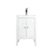 James Martin Linden 24" Single Vanity Cabinet Glossy White with White Glossy Resin Countertop E213-V24-GW-WG