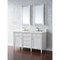 James Martin Brittany 60" Bright White Double Vanity with 3 cm Eternal Marfil Quartz Top 650-V60D-BW-3EMR