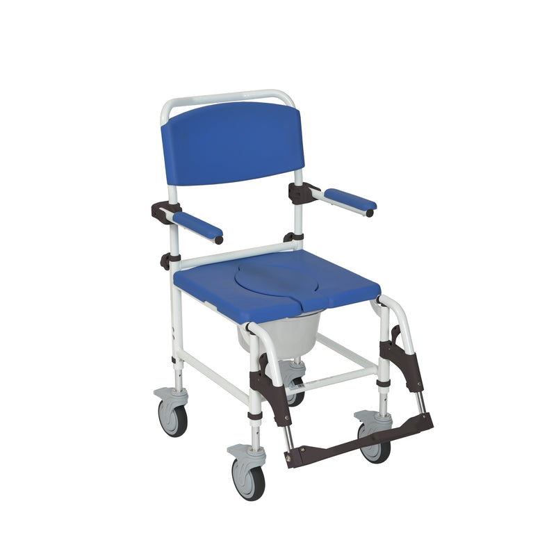 Drive Medical Aluminum Shower Commode Transport Chair