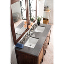 James Martin Addison 60" Double Vanity Cabinet Mid Century Acacia with 3 cm Gray Expo Quartz Top E444-V60D-MCA-3GEX