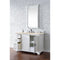 James Martin Providence 48" Single Vanity Cabinet Bright White with 3 cm Eternal Marfil Quartz Top 238-105-V48-BW-3EMR