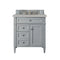 James Martin Brittany 30" Single Vanity Urban Gray with 3 cm Eternal Serena Quartz Top 650-V30-UGR-3ESR