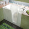 MediTub Walk-In 30" x 54" Right Drain White Whirlpool and Air Jetted Walk-In Bathtub