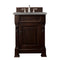 James Martin Brookfield 26" Burnished Mahogany Single Vanity with 3 cm Grey Expo Quartz Top 147-114-V26-BNM-3GEX