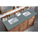 James Martin Savannah 60" Double Vanity Cabinet Driftwood with 3 cm Cala Blue Quartz Top 238-104-5611-3CBL