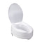 Drive Medical Raised Toilet Seat with Lock and Lid, Standard Seat, 6"
