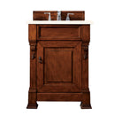 James Martin Brookfield 26" Warm Cherry Single Vanity with 3 cm Eternal Marfil Quartz Top 147-114-V26-WCH-3EMR