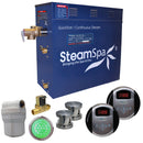 SteamSpa Royal 10.5 KW QuickStart Acu-Steam Bath Generator Package with Built-in Auto Drain in Brushed Nickel